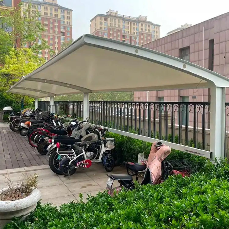 普安县膜结构电动车棚